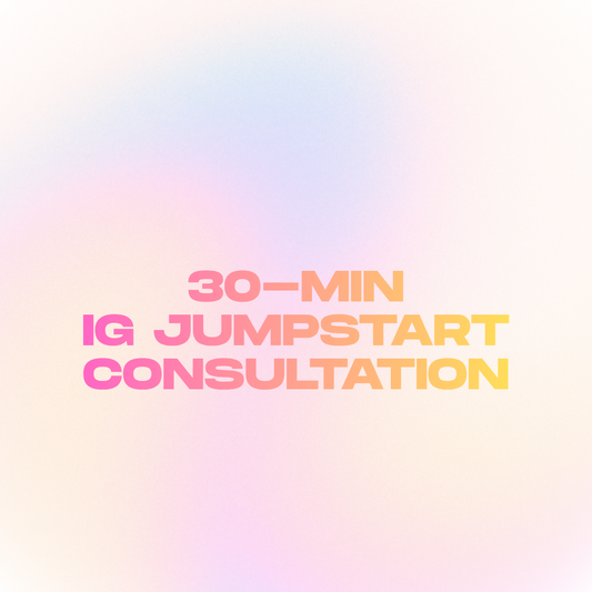 Instagram Jumpstart Consultation