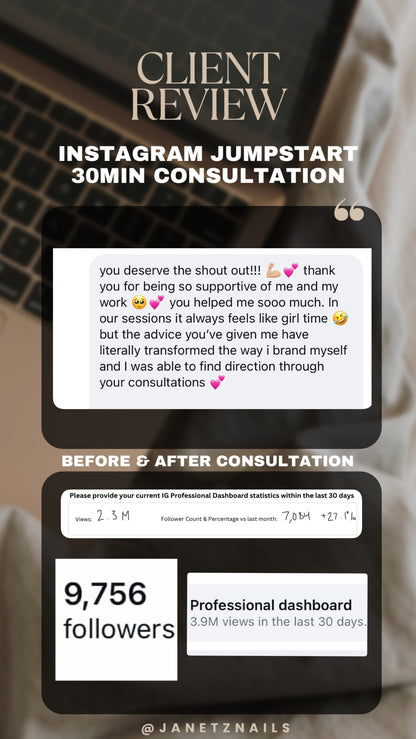 Instagram Jumpstart Consultation