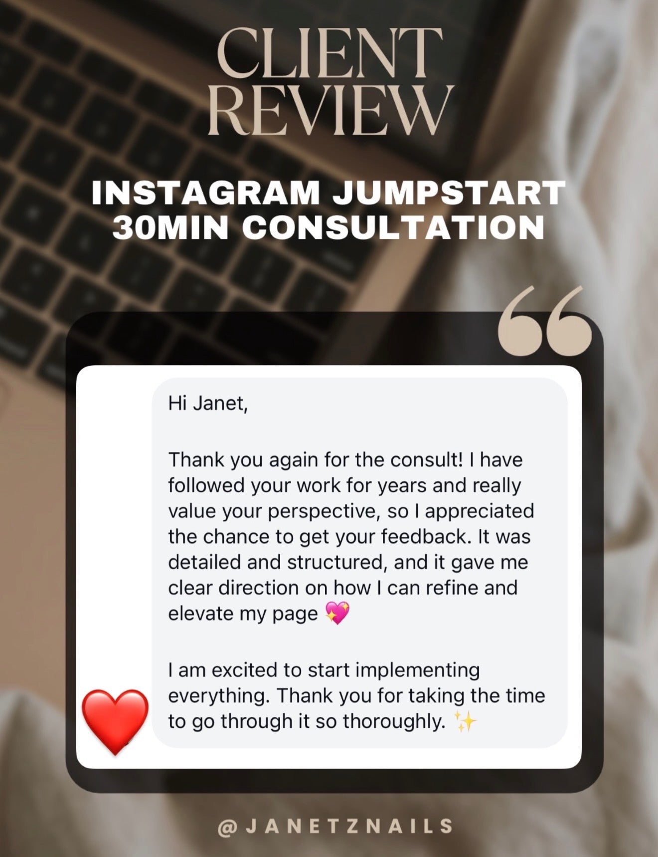 Instagram Jumpstart Consultation