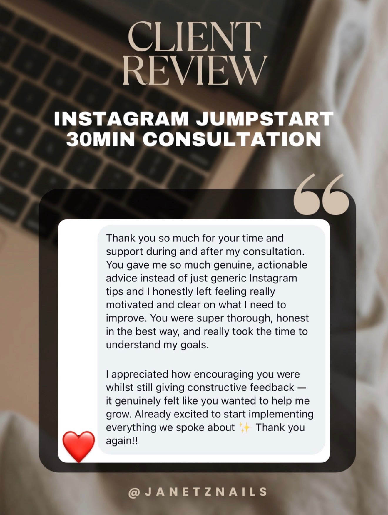 Instagram Jumpstart Consultation